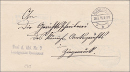 Landgericht Rudolstadt 1915 - Storia Postale