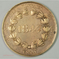 ESSAI LOUIS PHILIPPE 1847 Réfonte Des Monnaies, Lartdesgents.fr - Andere & Zonder Classificatie