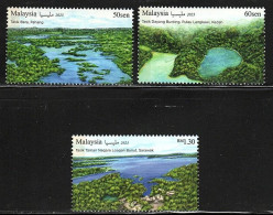 Malaysia 2023 Lakes Of Malaysia Stamps 3v MNH - Malasia (1964-...)