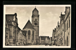 AK Donauwörth, Reichsstrasse Mit Kirche  - Donauwörth