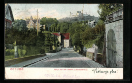 AK Coburg, Blick Von Der Oberen Leopoldstrasse Mit Veste  - Coburg