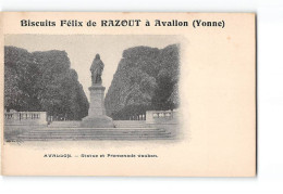 AVALLON - Statue Et Promenade Vauban - Biscuits Félix De Razout - Très Bon état - Avallon