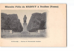 AVALLON - Statue Et Promenade Vauban - Biscuits Félix De Razout à Avallon - Très Bon état - Avallon