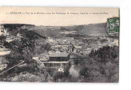 AVALLON - Vue De La Rivière Entre Les Faubourgs De Cousins, Laroche Et Cousin Le Pont - Très Bon état - Avallon