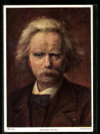 Künstler-AK Edvard Grieg, Portrait Des Komponisten  - Artistas