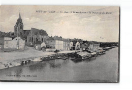 PONT SUR YONNE - Les Quais - Le Bateau Lavoir Et La Promenade Des Buttes - Très Bon état - Pont Sur Yonne