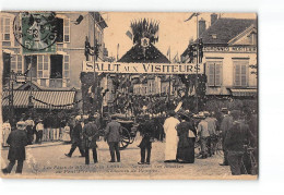 La Fête De SENS - Juin 1908 - Le Défilé Des Sociétés Au Pont D'Yonne - Concours De Pompes - Très Bon état - Sens