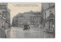 ASNIERES - Les Inondations De Janvier 1910 - Rue De La Station Et Rue De Paris - Très Bon état - Asnieres Sur Seine