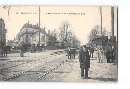 NANTERRE - La Gare Et Rue Du Chemin De Fer - Très Bon état - Nanterre