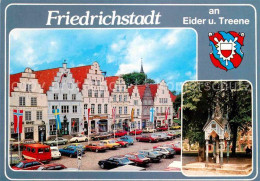 72739054 Friedrichstadt Eider Marktplatz Mit Historischen Giebelhaeusern Und Mar - Autres & Non Classés