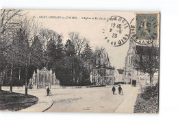 SAINT GERMAIN LES CORBEIL - L'Eglise Et Entrée Du Château - Très Bon état - Autres & Non Classés