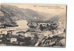 DIGNE - Le Lycée Et La Vallée De La Bléone - Très Bon état - Digne