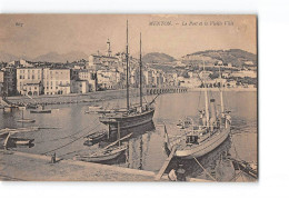 MENTON - Le Port Et La Vieille Ville - Très Bon état - Menton