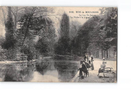 BOIS DE BOULOGNE - Le Lac Saint James - La Pêche à La Ligne - Très Bon état - Autres & Non Classés