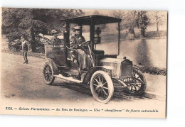 Scènes Parisiennes - BOIS DE BOULOGNE - Une " Chauffeuse " De Fiacre Automobile - Très Bon état - Autres & Non Classés