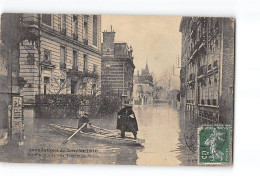 ASNIERES - Inondations De Janvier 1910 - La Tournée Du Facteur - Très Bon état - Asnieres Sur Seine