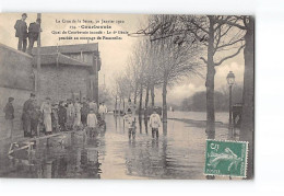 COURBEVOIE - La Crue De La Seine Janvier 1910 - Quai De Courbevoie - Très Bon état - Courbevoie