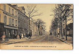 CHAMPIGNY SUR MARNE - La Grande Rue Et Le Restaurant Vivier - état - Champigny Sur Marne