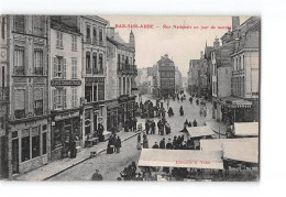 BAR SUR AUBE -Rue Nationale Un Jour De Marché - Très Bon état - Bar-sur-Aube