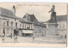 ARCIS SUR AUBE - Place De La République - Statue De Danton - Très Bon état - Arcis Sur Aube
