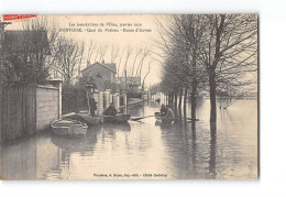 PONTOISE - Les Inondations De L'Oise - Janvier 1910 - Quai Du Pothuis - Route D'Auvers - Très Bon état - Pontoise