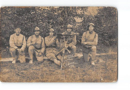 SISSONNE - 1921 - Soldats - Carte Photo - état - Sissonne