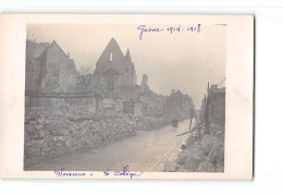 Guerre 1914 1918 - SOISSONS - Carte Photo - Le Collège - Très Bon état - Soissons