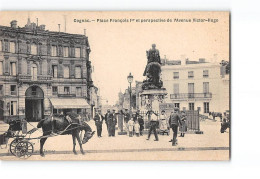 COGNAC - Place François 1er Et Perspective De L'Avenue Victor Hugo - Très Bon état - Cognac
