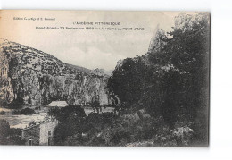 L'Ardèche Au PONT D'ARC - Inondation Du 22 Septembre 1890 - Très Bon état - Sonstige & Ohne Zuordnung