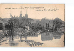 MOUZON Après La Guerre - Vestiges De La Passerelle Construite Par Les Allemands En 1914 - Très Bon état - Other & Unclassified