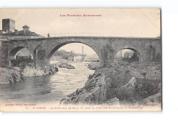 SAINT LIZIER - Le Pont Sur Le Salat Et Dans Le Fond Les Papeteries De Pourlande - Très Bon état - Other & Unclassified