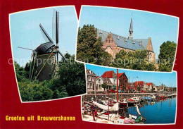 72738786 Brouwershaven Muehle Hafen Kirche Brouwershaven - Other & Unclassified