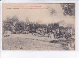 CÔTE D'IVOIRE: GRAND-BASSAM: Campement D'indigène Un Jour De Fête - Très Bon état - Costa De Marfil