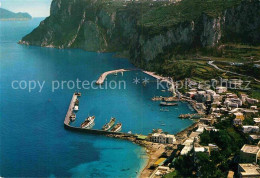 72738779 Capri Fliegeraufnahme Hafen Capri - Autres & Non Classés