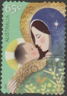 AUSTRALIA - DIE-CUT-USED 2023 65c Religious Christmas - Mary And Baby - Gebraucht