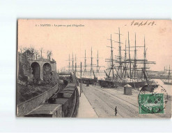 NANTES : Le Port Au Quai D'Aiguillon - état - Nantes