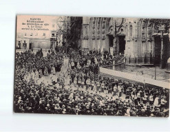 NANTES : Rétablissement Des Processions En 1921, Le Clergé Sortant De La Cathédrale - Très Bon état - Nantes