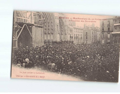 NANTES : Manifestations Du 22 Février 1906 Des Inventaires, La Foule Devant La Cathédrale - Très Bon état - Nantes
