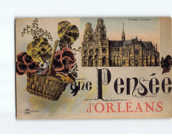 ORLEANS : Carte Souvenir, La Cathédrale - état - Orleans