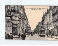 ORLEANS : La Rue De La République, La Banque De France - état - Orleans