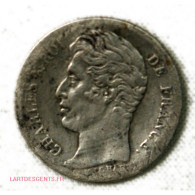 CHARLES X 1/2 FRANC 1828 D Lyon, Lartdesgents - 1/2 Franc