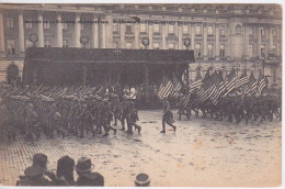 MILITARIA - DEFILE DE LA VICTOIRE 22 JUILLET 1919- ETENDARDS ET DETACHEMENT TROUPES MILITAIRES AMERICAINS - Guerre 1914-18