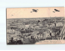 ANGERS : Panorama Pris De La Cathédrale Au Moment Où Les Aéroplanes Passent - état - Angers