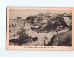 DONVILLE LES BAINS : La Plage Et Les Falaises - état - Altri & Non Classificati