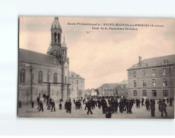 SAINT MICHEL EN PRIZIAC : Ecole Professionnelle, Cour De La Deuxième Division - Très Bon état - Otros & Sin Clasificación