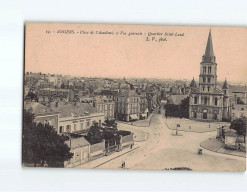 ANGERS : Place De L'Académie Et Vue Générale, Quartier Saint-Laud - état - Angers