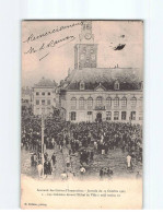 ARMENTIERES : Les Grèves D'Octobre 1903, Les Grévistes Devant L'Hôtel De Ville - état - Armentieres