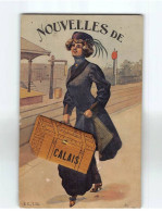 CALAIS : Carte Souvenir, Système Dépliant - état - Calais