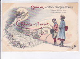 PUBLICITE: Souvenir Du Petit Français Illustré, Rêves D'avenir, Escalier Vers Le Paradis - Très Bon état - Werbepostkarten