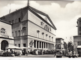 PARMA-TEATRO REGIO- BELLA E ANIMATA CARTOLINA  VERA FOTOGRAFIA- NON VIAGGIATA  1950-1960 - Parma